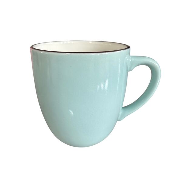 Pagnossin Ironstone Tiffany Blue Italy Treviso Mug 4 x 3.5 inches - Picture 1 of 9